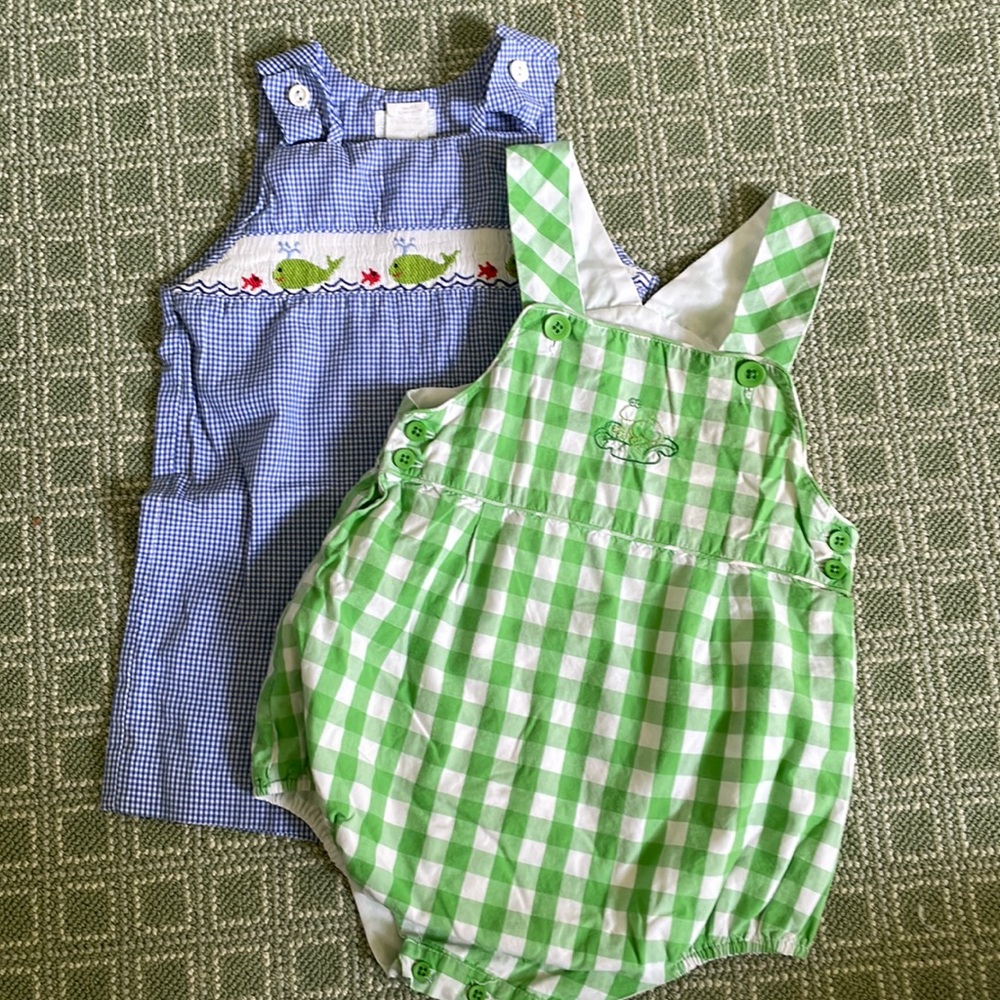 Gingham Shortall Romper Bundle